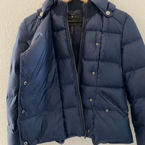 BCBG Maxazria Blue Down Filled Jacket