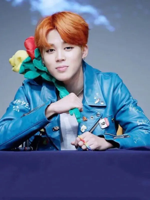 BTS Star Jimin Biker Leather Jacket