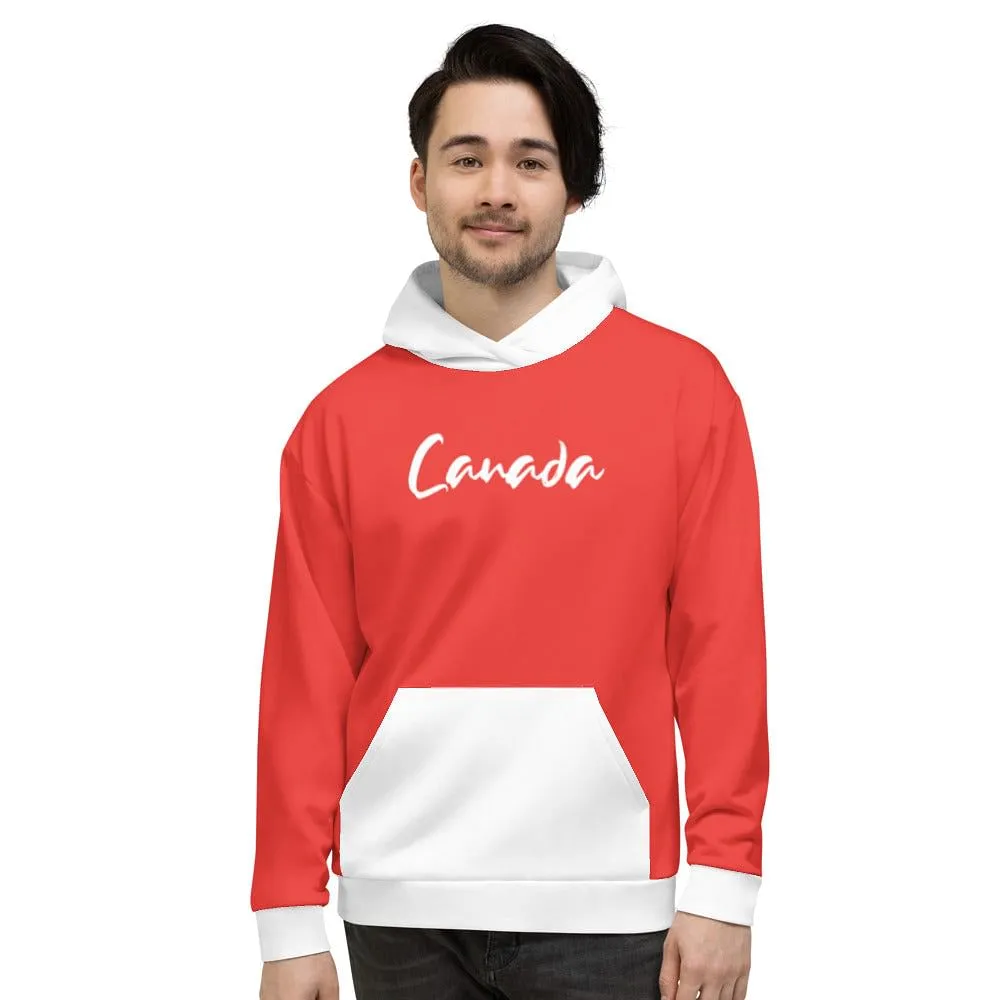 Canada Flag Hoodie / Patriot Hoodie / Red - White Hoodie