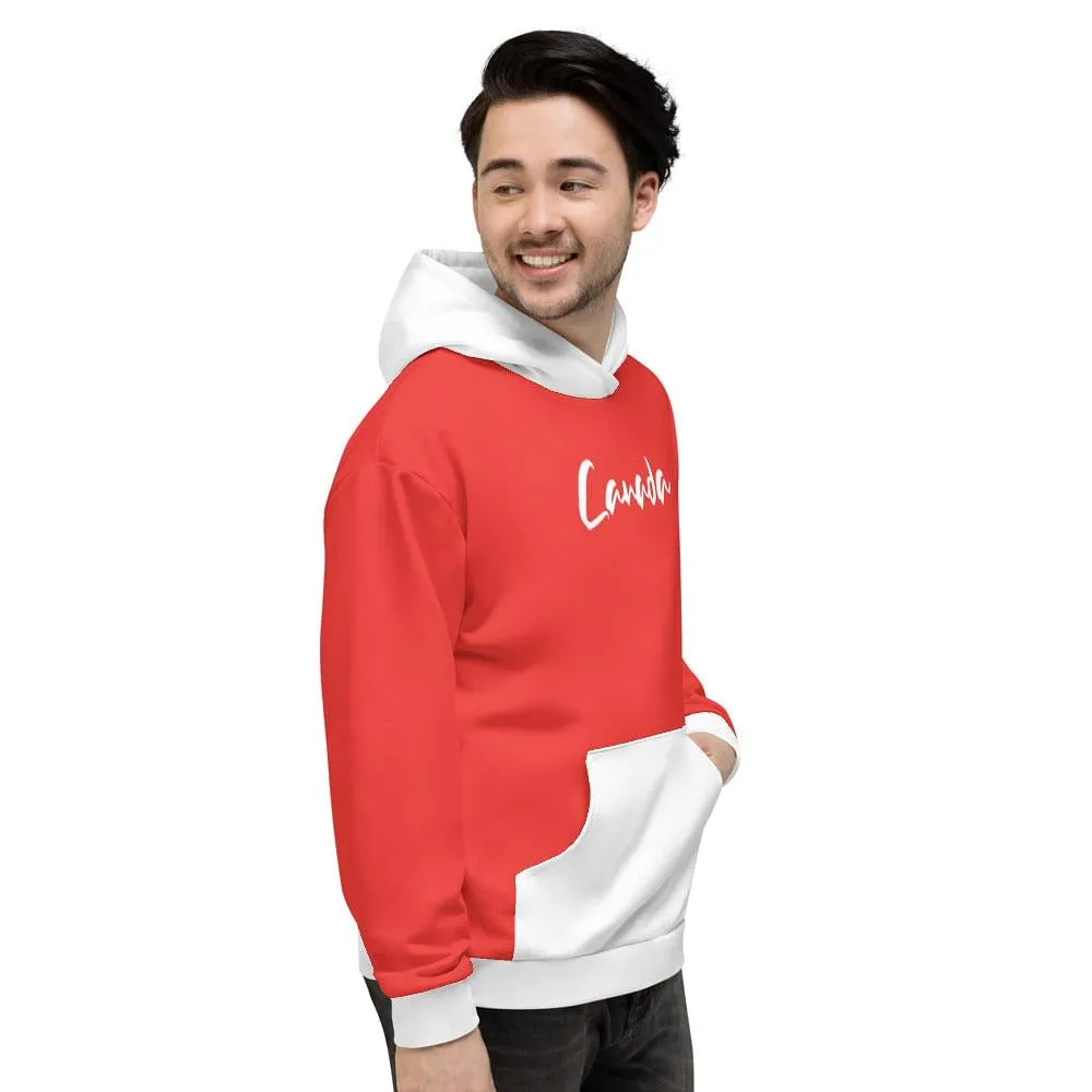Canada Flag Hoodie / Patriot Hoodie / Red - White Hoodie