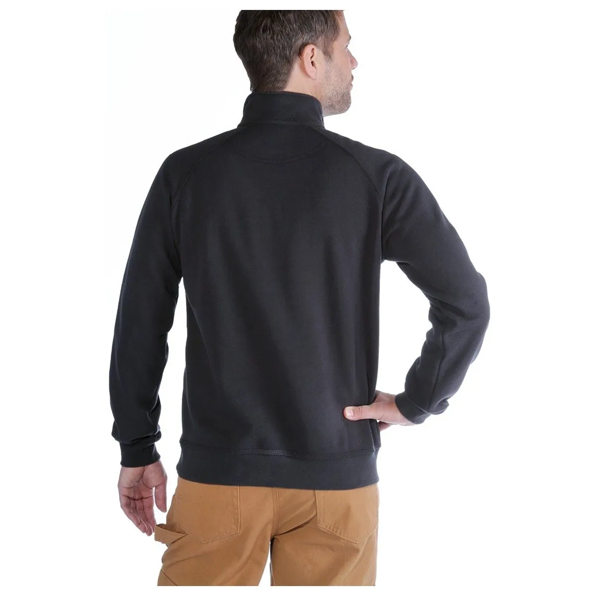 Carhartt&#x20;K503&#x20;Midweight&#x20;Quarter&#x20;Zip&#x20;Mock&#x20;Neck&#x20;Sweatshirt&#x20;-&#x20;Heather&#x20;Grey