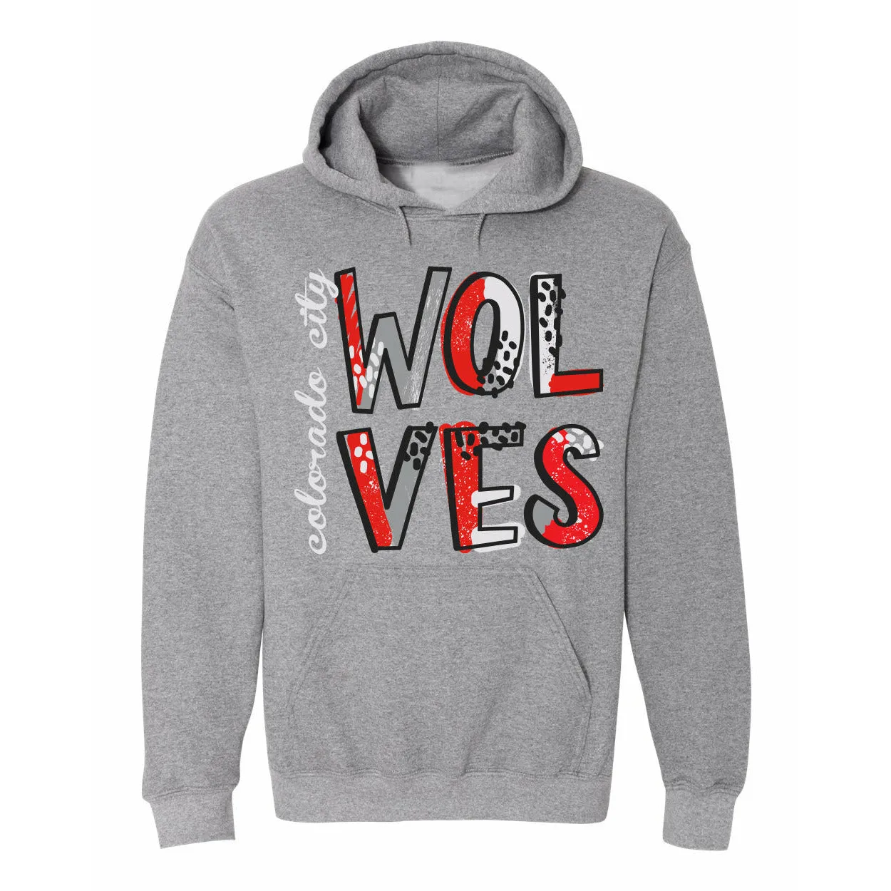 Colorado City Wolves - Splatter Hoodie