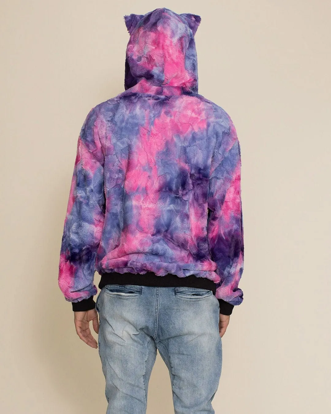 Cotton Candy Cat Classic ULTRA SOFT Faux Fur Hoodie | Men's