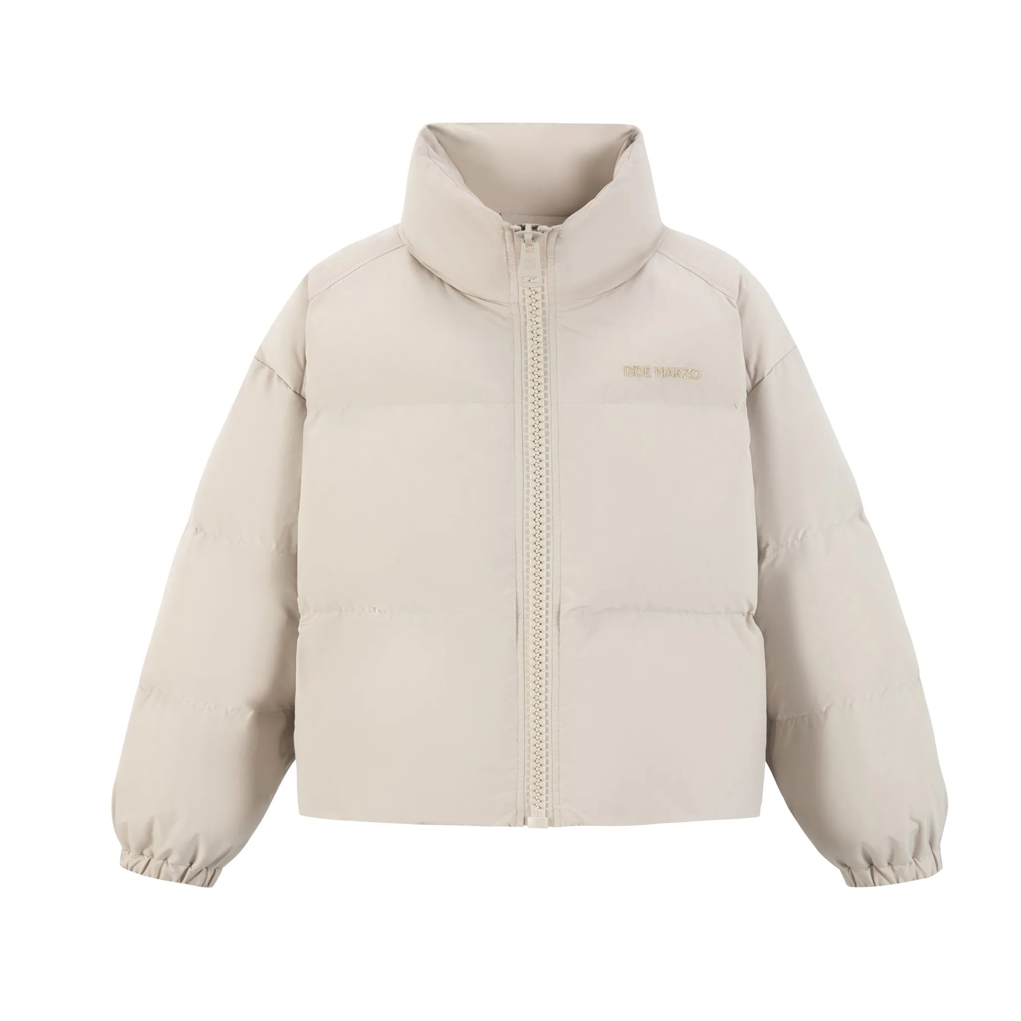 Doozoo Padded Down Jacket In Beige