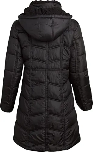 Down Blend Jacket W Woobie T Black