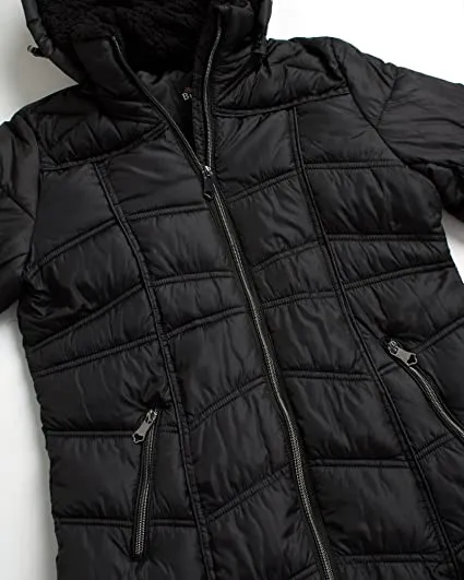 Down Blend Jacket W Woobie T Black