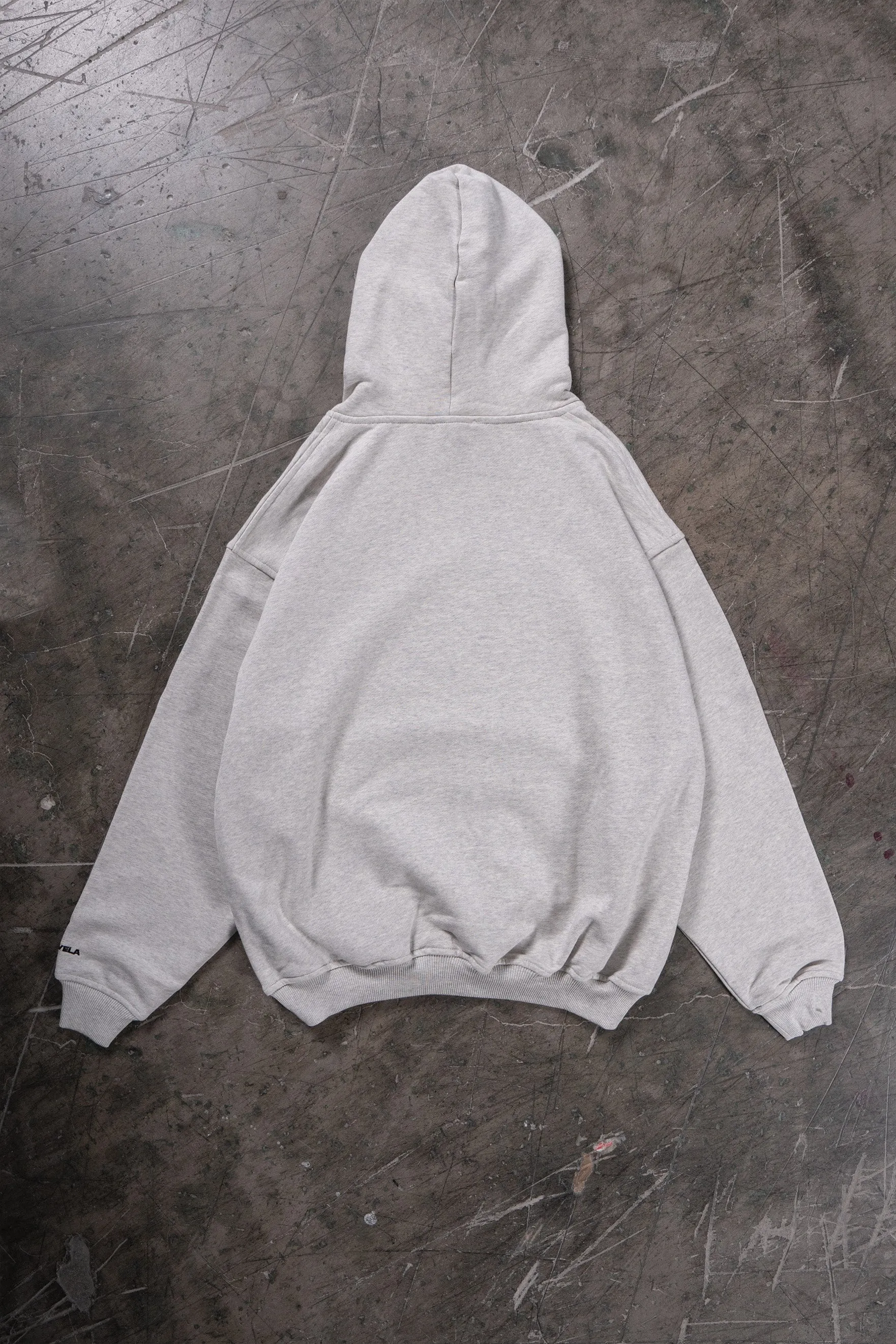 EST2015 LIGHT GREY MELANGE HOODIE