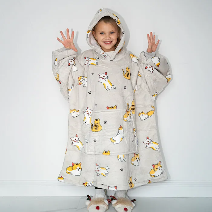 Kids Cat - Hoodie Blanket