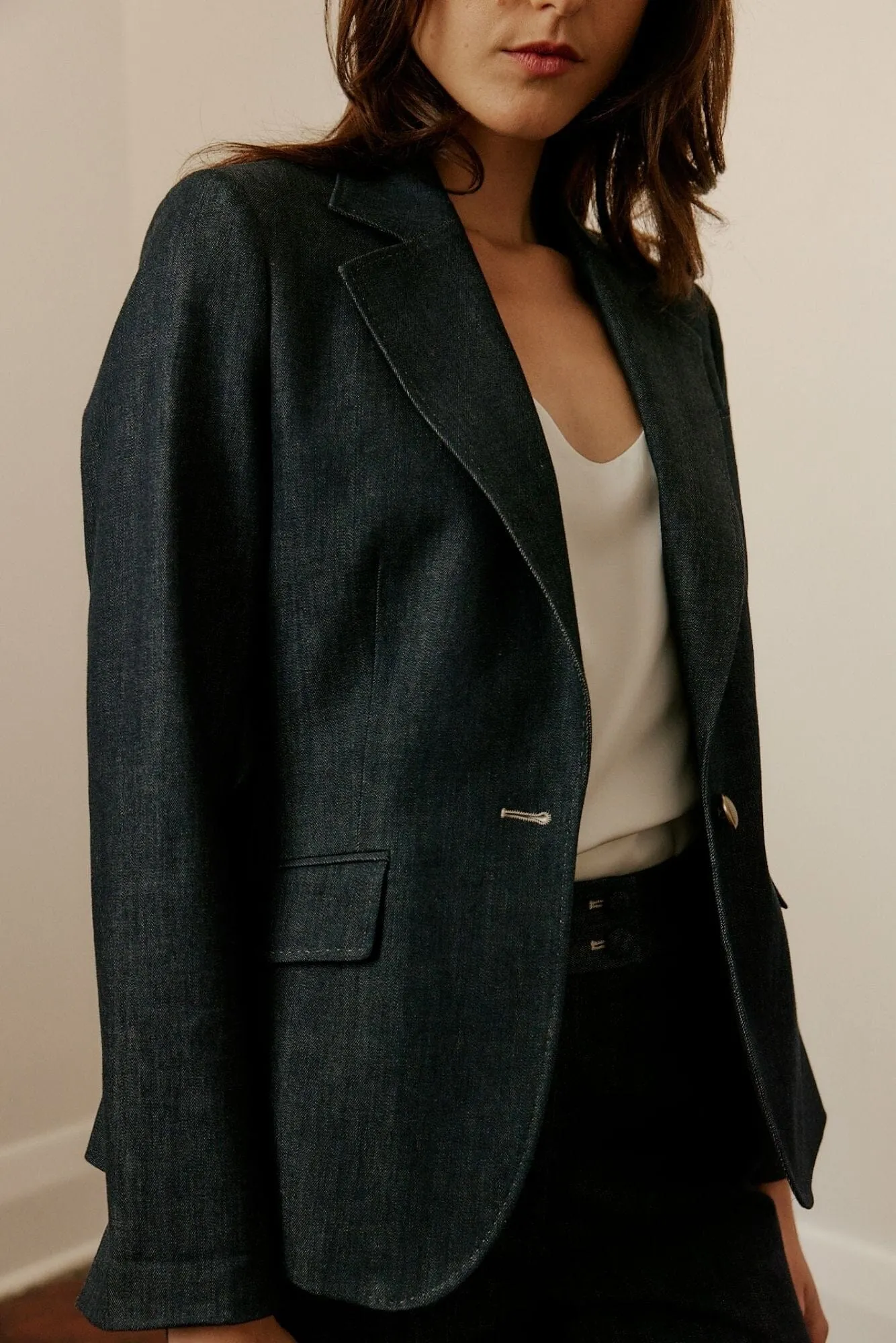 Lily Jacket - Blue Denim Cashmere