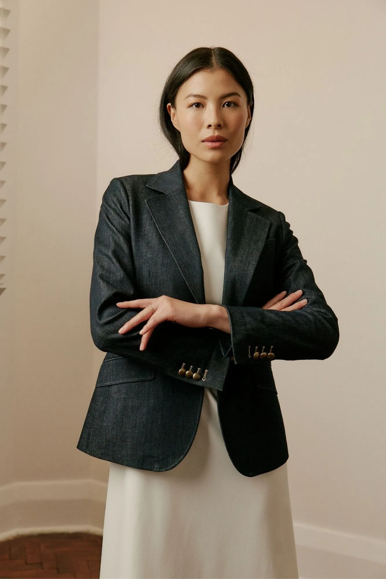 Lily Jacket - Blue Denim Cashmere
