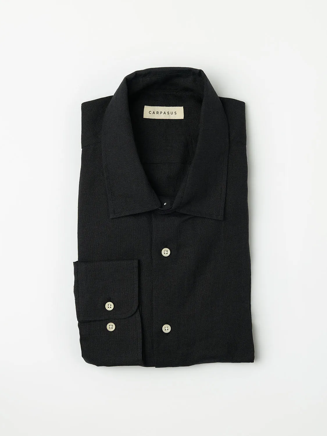 Linen Shirt Verzasca Black