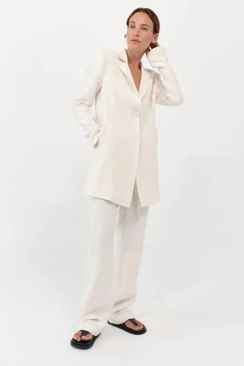 RAW EDGE BLAZER-IVORY