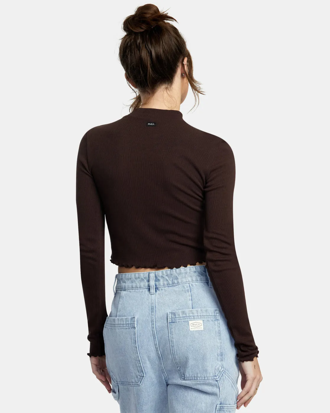 RVCA Saved Long Sleeve Ctop Top